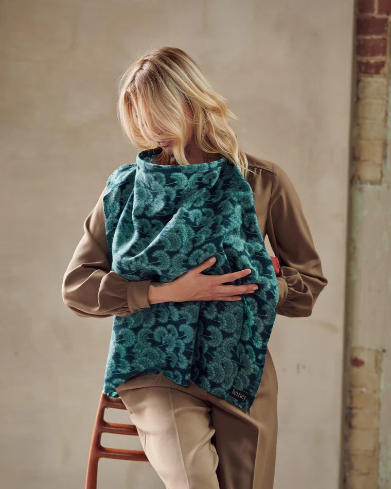 Wool-silk Blend Feeding Shawl